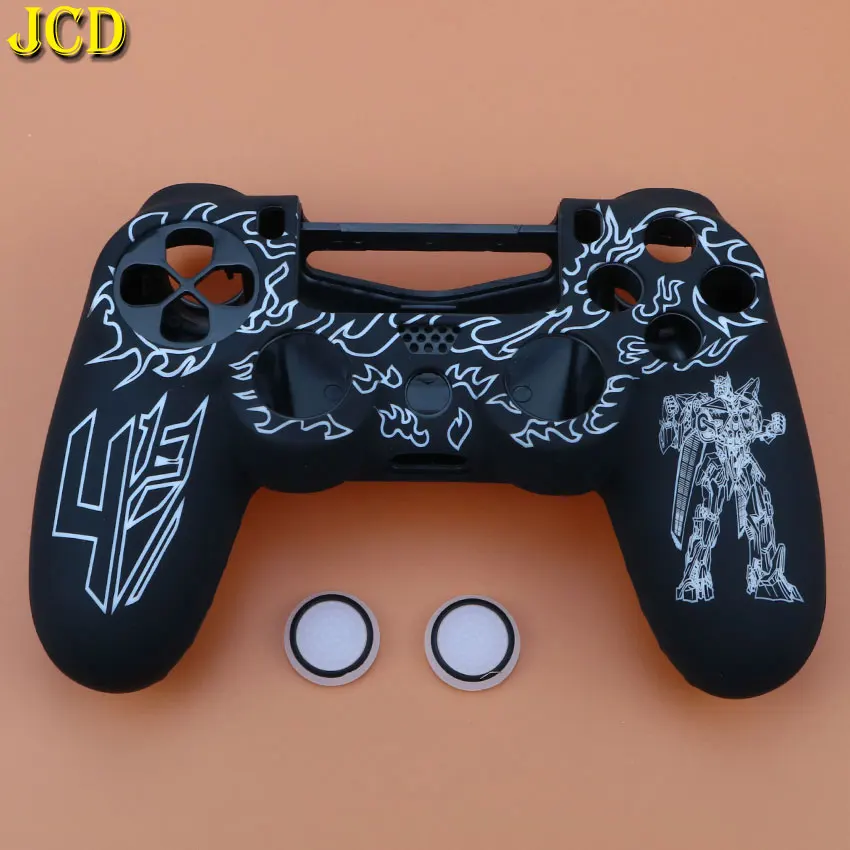 JCD 1 шт Противоскользящий силиконовый чехол для sony playstation 4 для PS4 Dualshock 4 контроллер+ 2 ручки для большого пальца