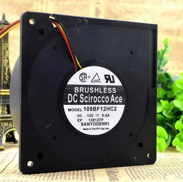 Оригинальные SANYO 12 см В 0.6A 12032 109BF12HC2 120*120*32 мм 3 линии вентилятор центробежный