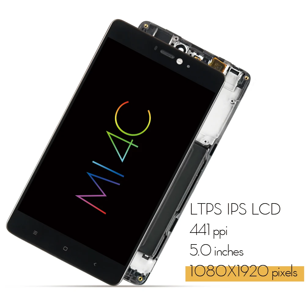 5 0 &quotЖК дисплей для XIAOMI Mi 4C сенсорный экран дигитайзер стеклянная панель в сборе