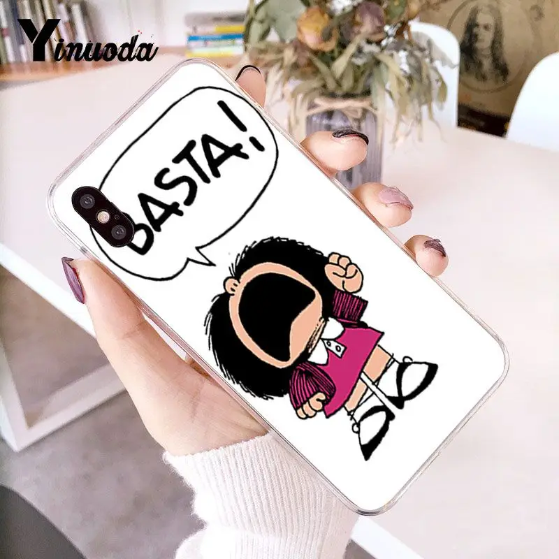 Mafalda DIY Роскошный чехол для iphone 12 8 7 6 6S Plus X XS MAX 5 5S SE XR 10 Чехлы 12mini | Мобильные