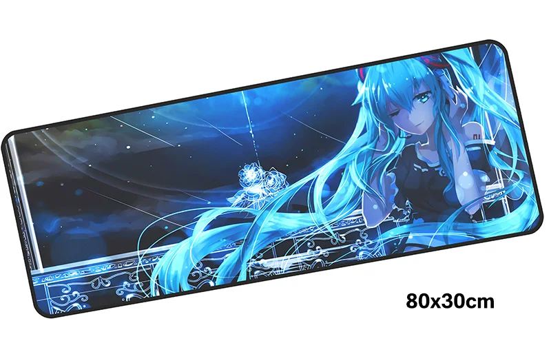 Hatsune Miku pad мышь computador игровая мышь pad 800x300X2 мм padmouse big miku Коврик Для Мыши Эргономичный гаджет офисные настольные коврики - Цвет: Size 800x300X2MM