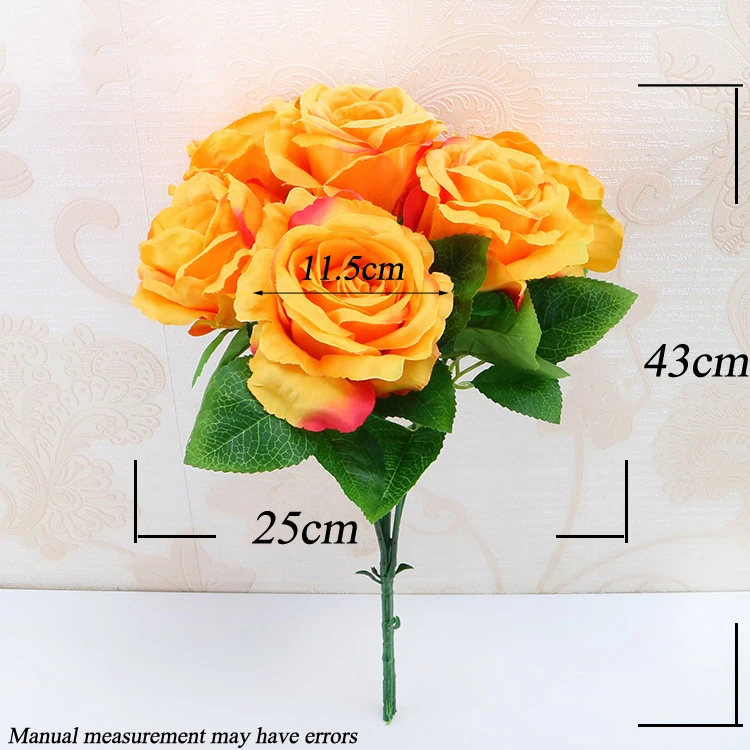 Бренд Junsum 6 головок идеальная фотосессия букет невесты искусственные розы для