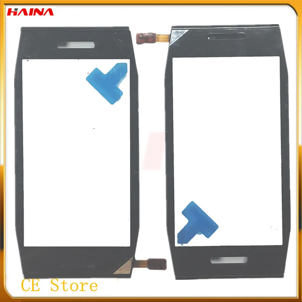 

black/white color with frame+ touch screen For Nokia X7 touchscreen front glass panel Touchpad +3m tape