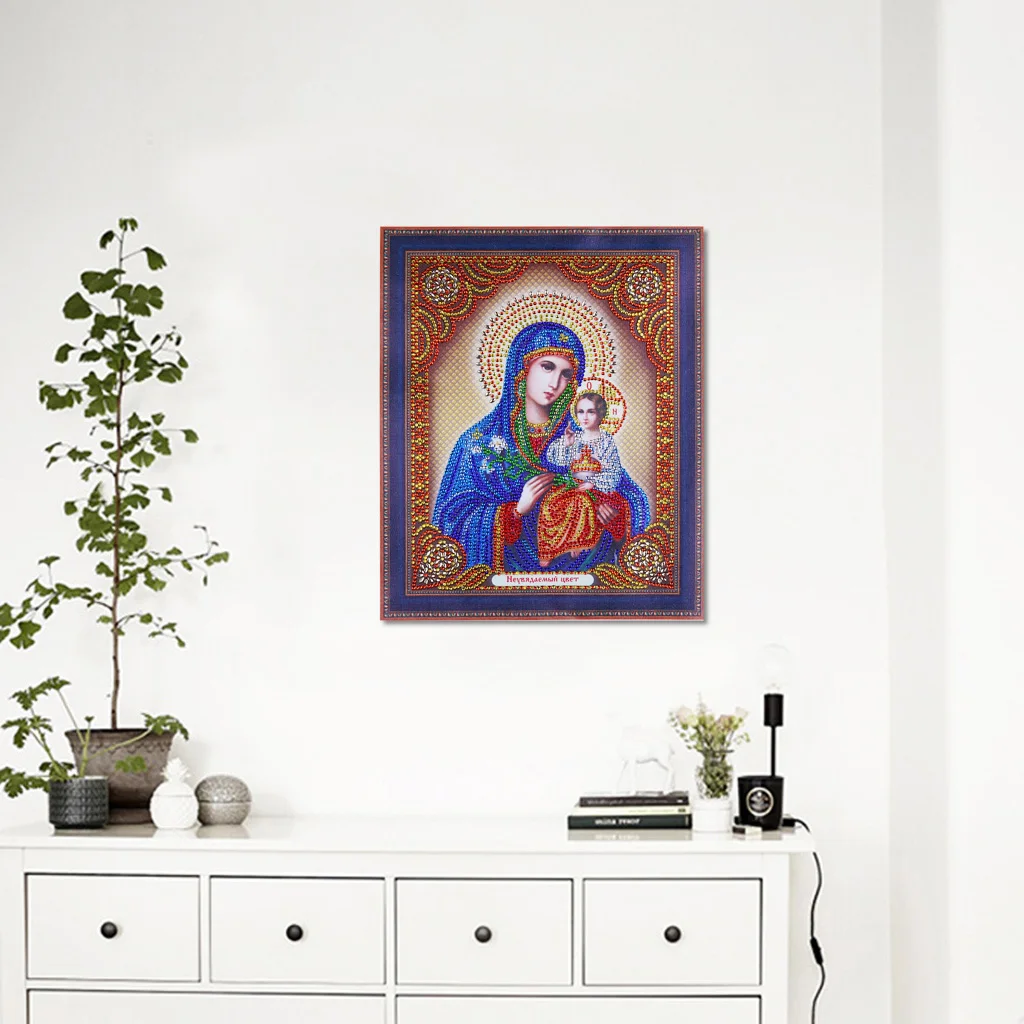 Алмазная 5D картина особой формы сделай сам религиозная вышивка ручная работа