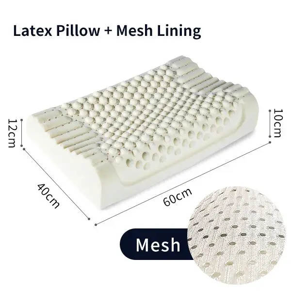 Pillow and Lining Фиолетовый Латекс 60x40 Таиланд чистый натуральный латекс подушка для коррекции шеи шейки шеи защиты позвонков ортопедические Контурные постельные принадлежности Подушка - Цвет: Pillow and Lining