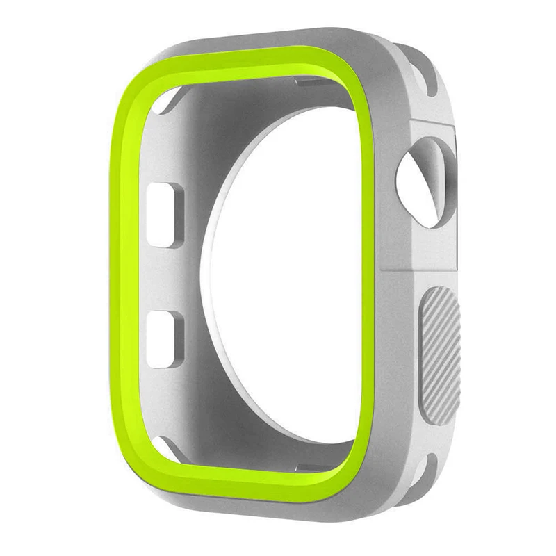 MDNEN 42 мм 38 мм анти-осенний чехол для Apple Watch чехол для Iwatch 1 2 3 4 Мягкий силиконовый чехол 40 мм 44 мм спортивный Чехол