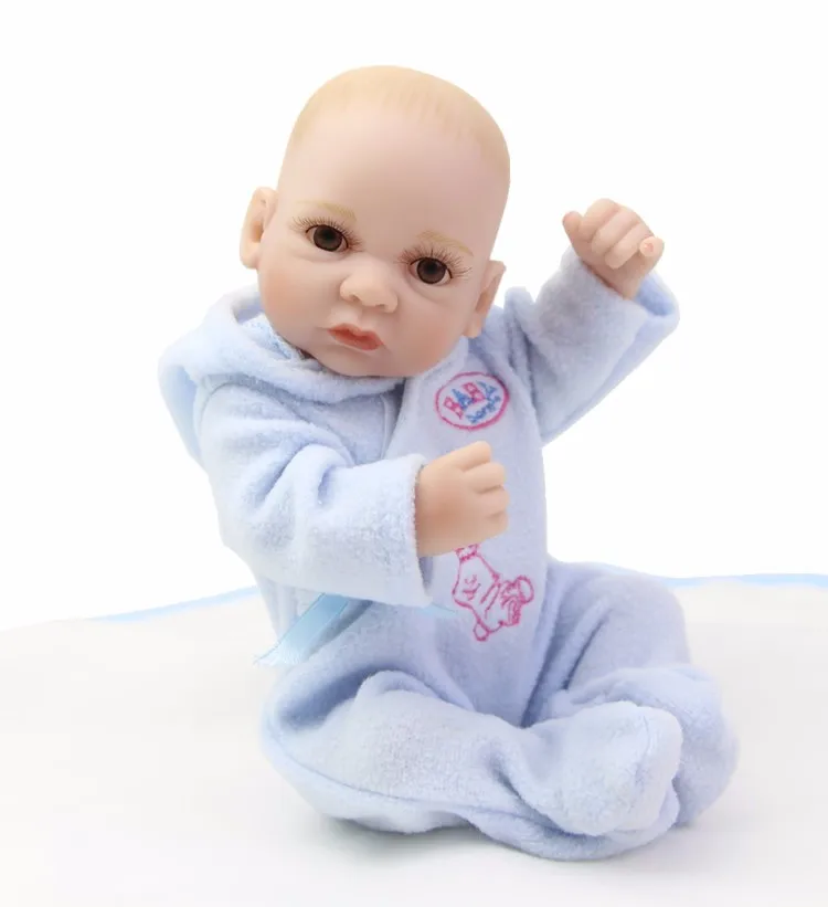 Новая 11-дюймовая кукла новорожденные младенцы полностью силиконовый корпус