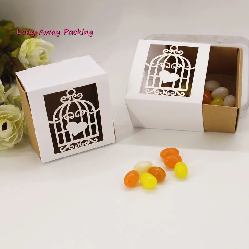 Лазерная резка Свадебная птичья клетка подарочная коробка любимое дерево