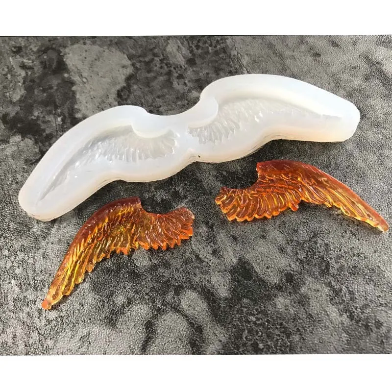 Форма Крыло ангела Fondant эпоксидная форма ювелирные изделия Прозрачная