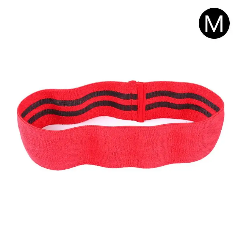 Red M Крытый Открытый Фитнес Йога унисекс сопротивление группы хип кольцевая петля упражнения группа для ног бедра ягодицы не скользит эластичная лента - Цвет: Red M