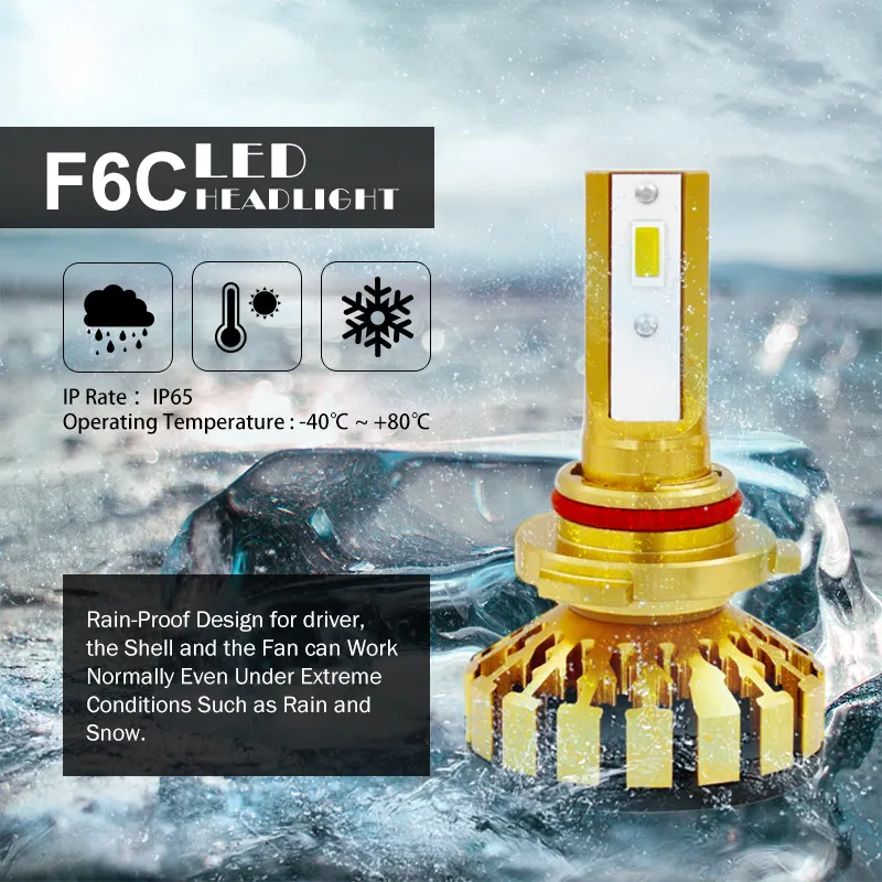Мини 9005 светодиодный фары лампы 6000K Автомобильные H4 H8 H9 H11 9006 HB3 HB4 White10000lm/комплект