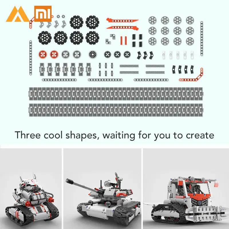 Xiaomi MITU Robot Builder DIY Building Blocks Bluetooth 4.0 Programmable Smart Track Kit APP Xioami Xiomi Mi | Электроника