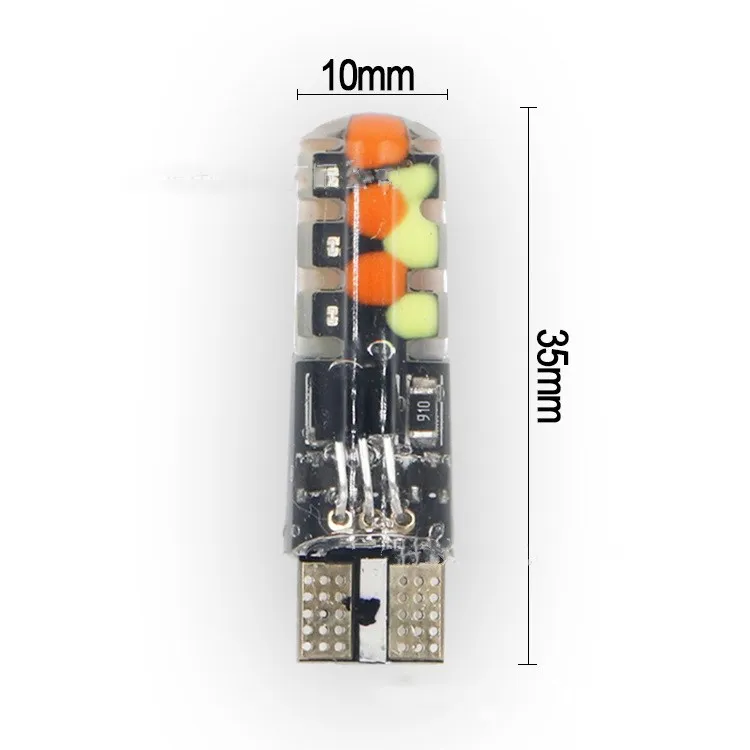 1 комплект Заводская Новинка и горячая распродажа прямая продажа T10 w5w RGB 12SMD COB 194 168