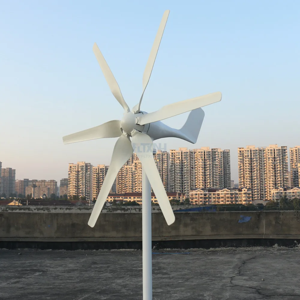 Разработанный ветровой турбины 800w 12v 24v генератор с Сменные кассеты-6 шт. PWM контроллер для дома Применение