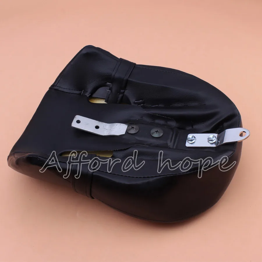 Черное мотоциклетное синтетическое кожаное заднее сиденье Sella из мягкой пены