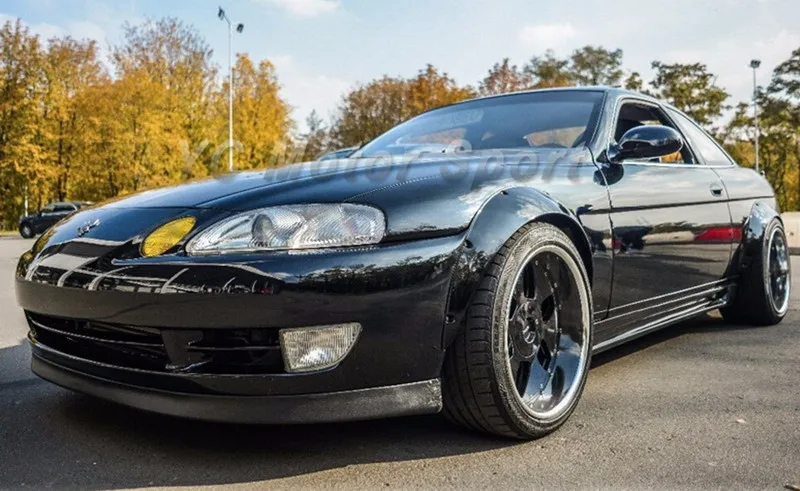 Гибкий полиуретановый черный глянцевый широкоугольный брызговик из