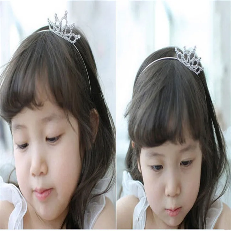 Новый 2018 дети девушка стразы принцессы корона задний фон для детской и свадебной