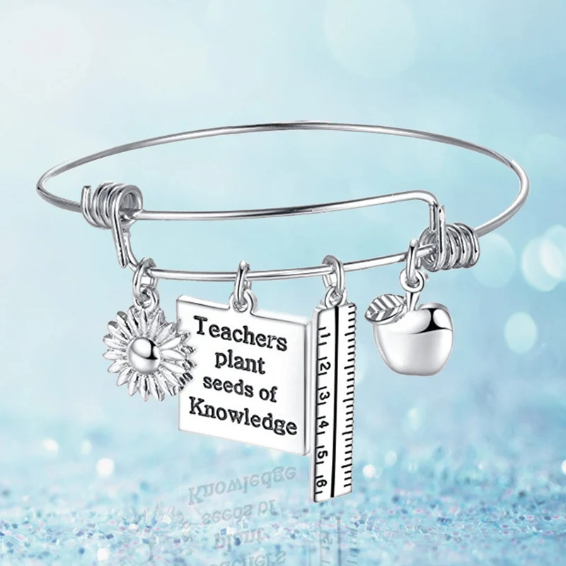 Британский подарок на День учителя регулируемый браслет из титановой стали 2018