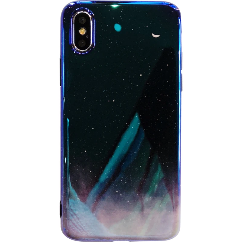 

Starry sky blu ray phone case For iphone 11 11Pro Max XS Max X XR Shiny stars moon Soft silicon case for iphone 6 6s 7 8 7plus