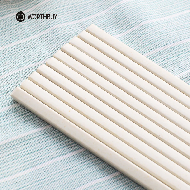 WORTHBUY 10 шт./компл. китайский многоразовые бамбуковые палочки для еды Экологичные
