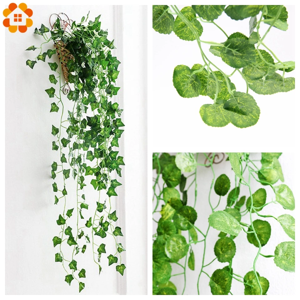 1 шт. DIY Искусственные растения зеленый Плющ листья искусственный виноград
