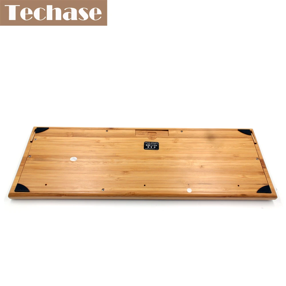 Techase Беспроводная деревянная мембранная клавиатура Teclado Mecanico Bamboo дизайн 2,4 ГГц игровая клавиатура Mekanik Klavye Teclado Inalambrico