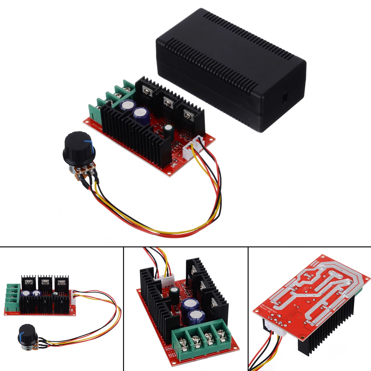 DC 12V 24V 48V двигатель Скорость Управление 9-с алюминиевой крышкой, 50В 2000W 40A мотор Скорость Управление модуль PWM HHO RC Управление; для мотора Запчасти
