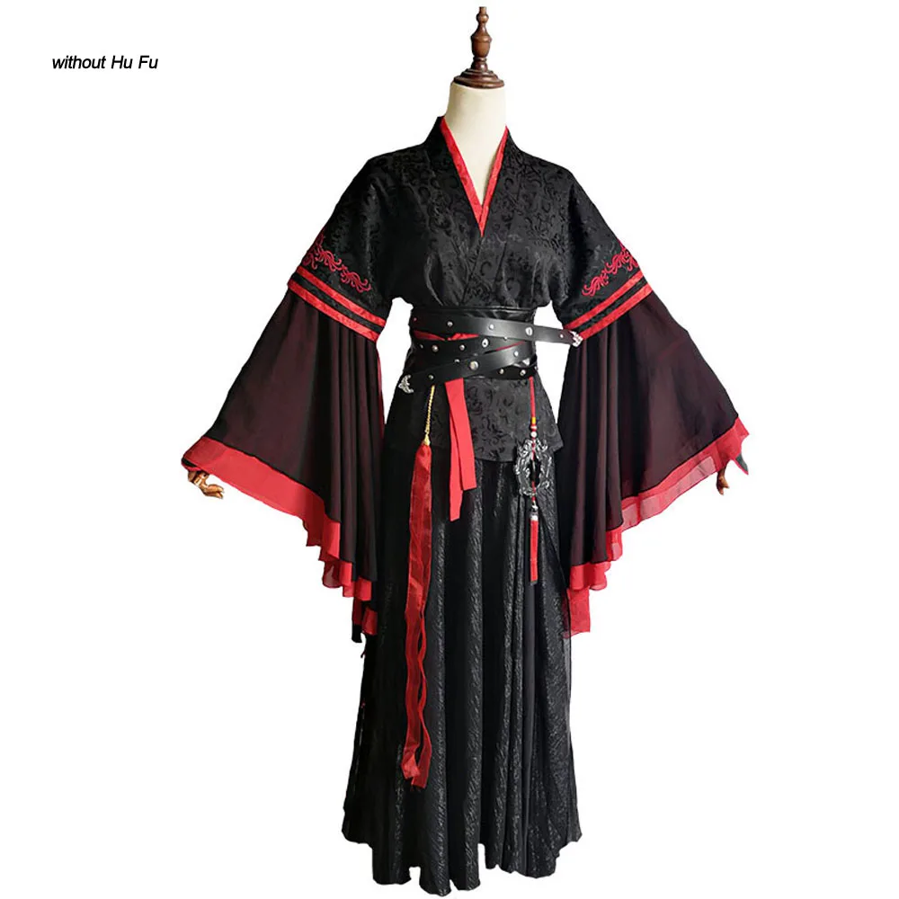 clothes without HuFu VEVEFHUANG Wei Wuxian Косплей Костюм Mo Xuanyu аниме гроссмейстер демонического культивирования Косплей Mo Dao Zu Shi костюм для мужчин - Цвет: clothes without HuFu