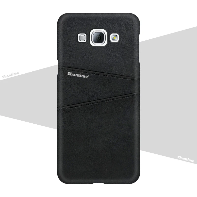Кожаная задняя крышка для samsung Galaxy Mega 5,8 I9150 чехол для телефона для samsung Galaxy Grand Max G720 слот для карт из искусственной кожи чехол - Цвет: Black