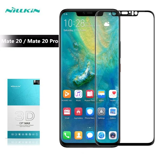

Стекло Nillkin CP + Max для Huawei Mate 20 Pro, закаленное 3d-стекло для защиты экрана Huawei Mate 20 Pro, стекло, оригинал