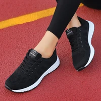 new sports shoes with hole breathable womens shoes girls flat light running casual shoes summer spring lace up footwear