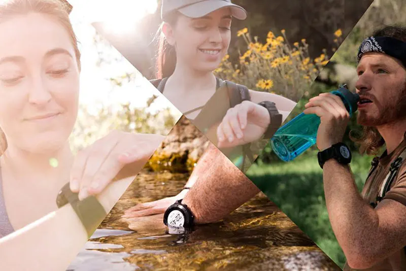 Смарт-часы gps часы IP68 200 м глубокий водонепроницаемый профессиональный открытый спортивный термометр Монитор сердечного ритма SOS компас умные часы