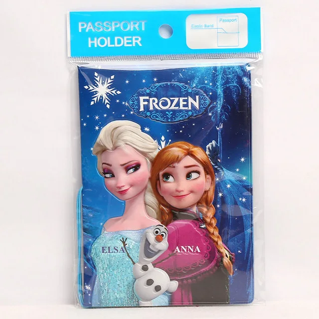 Disney Новое Холодное сердце Эльза и Анна стерео держатель карты Обложка на паспорт 3D ID карты набор паспорта держатель визитница карта - Цвет: 9