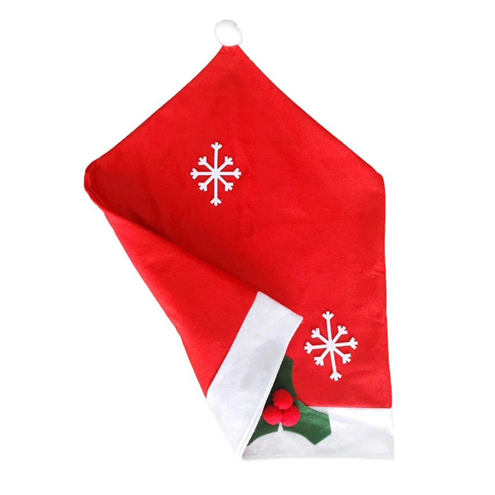 1 шт. шапки Санта Клауса чехол на спинку стула Рождественское украшение для стола