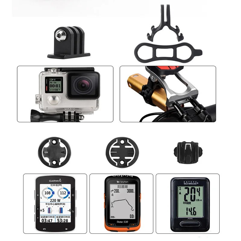 Велосипед Передний Набор для крепления телефона, Garmin, Bryton, Cateye, I gps порт велосипед gps компьютер, фара, камера GoPro Hero, не Wahoo
