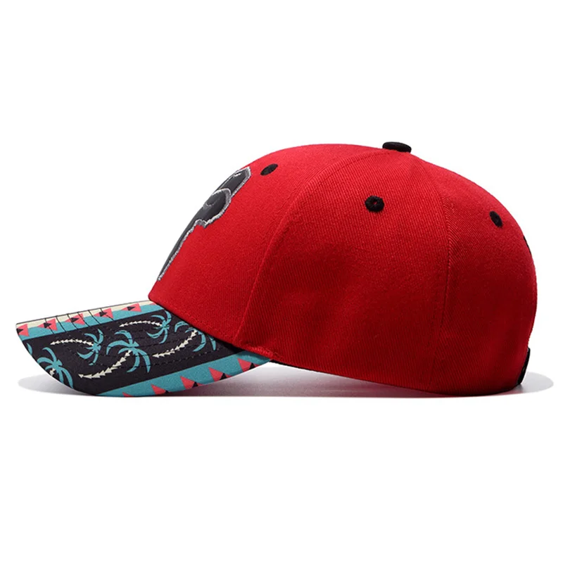 Модная уличная бейсболка полиэстер вышивка красная шляпа Bone Gorras Beisbol