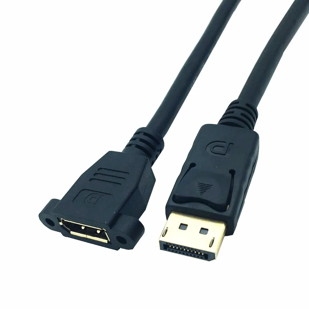 Удлинительный кабель DisplayPort штырь гнездо под углом 90 градусов вверх и вниз влево