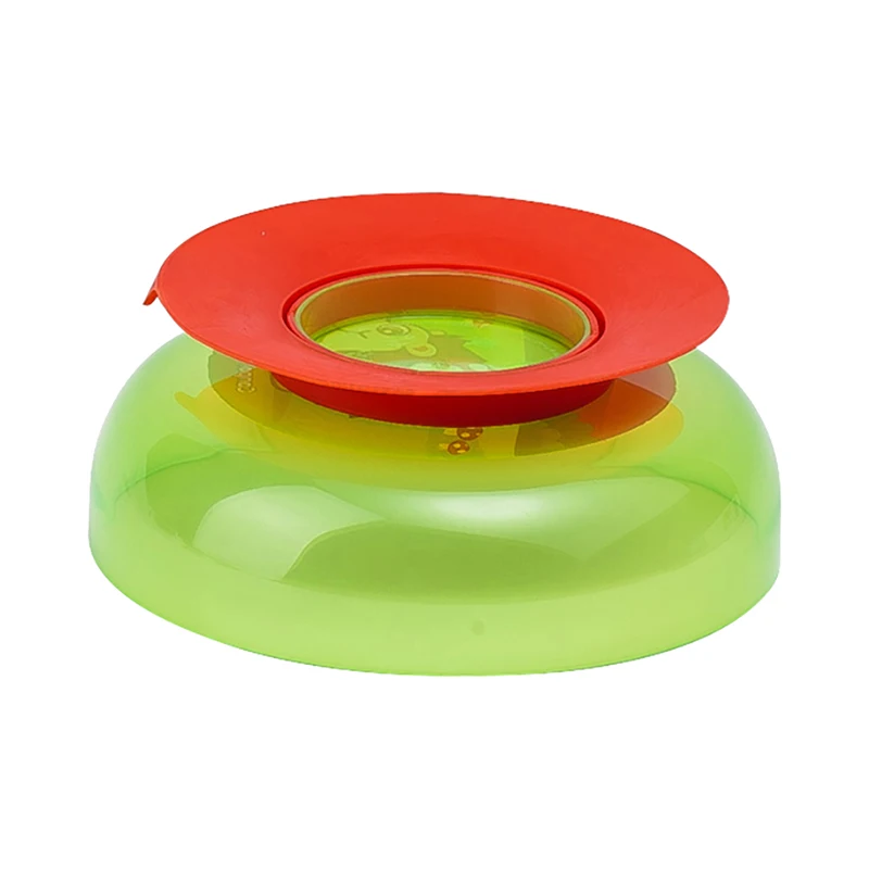 Миска Canpol на присоске с крышкой вилкой и ложкой 9+ цвет: зеленый | Мать ребенок