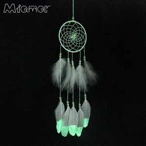MIAMOR индийский флуоресцентный Ловец снов Серебристые колокольчики и домашняя настенная подвесная подвеска Украшение Ловец снов подарок Amor079