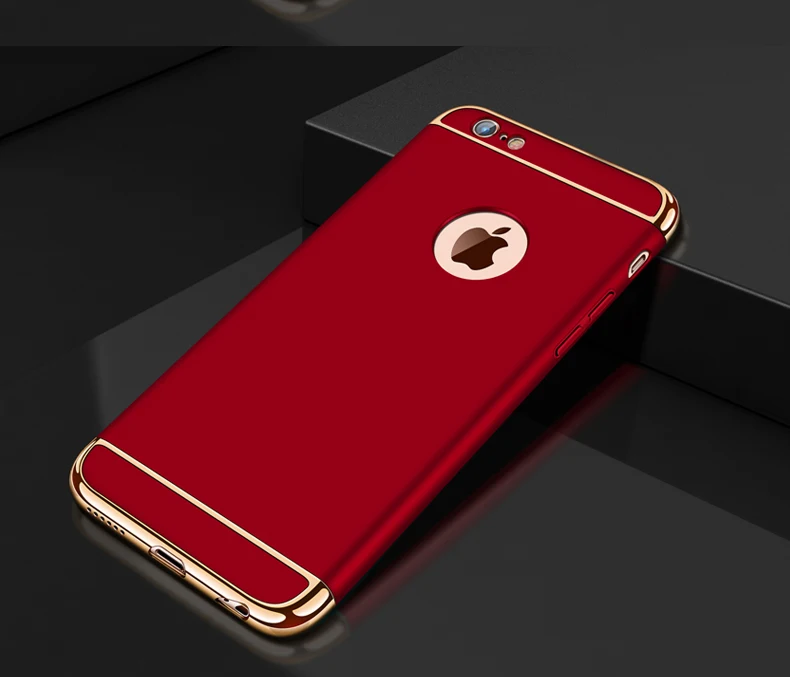 Роскошный чехол для телефона с покрытием для iphone 7, 6, 6 S, 8 Plus, Жесткий ПК, полный защитный чехол для iphone XR, XS, MAX X, 5, 5S, SE, чехол, Fundas Capa