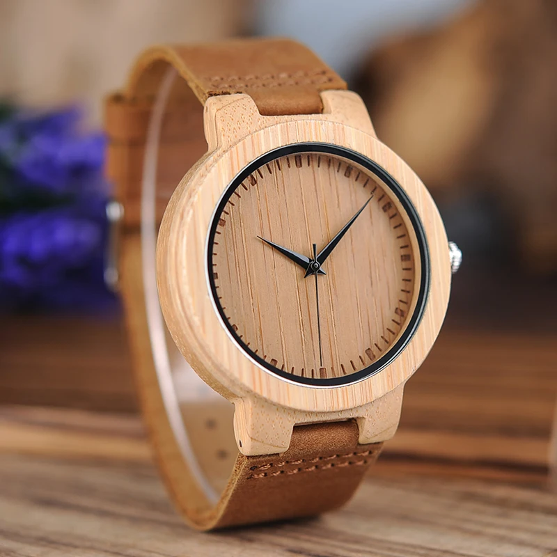 Бобо птица CbD13 наручные часы Мода Watch Повседневная japaness кварцевые для мужчин в