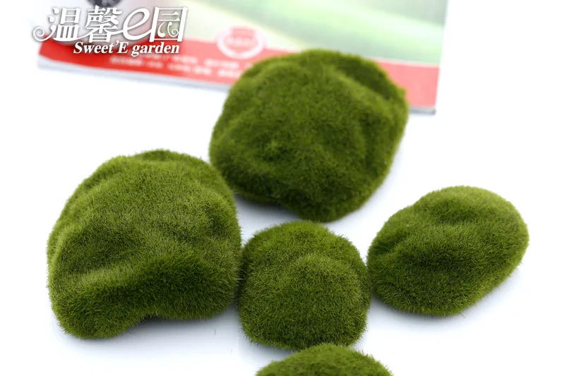 1 шт./лот моделирование bryophyte камень мох Флокирование ложный лужайка микро Пейзаж