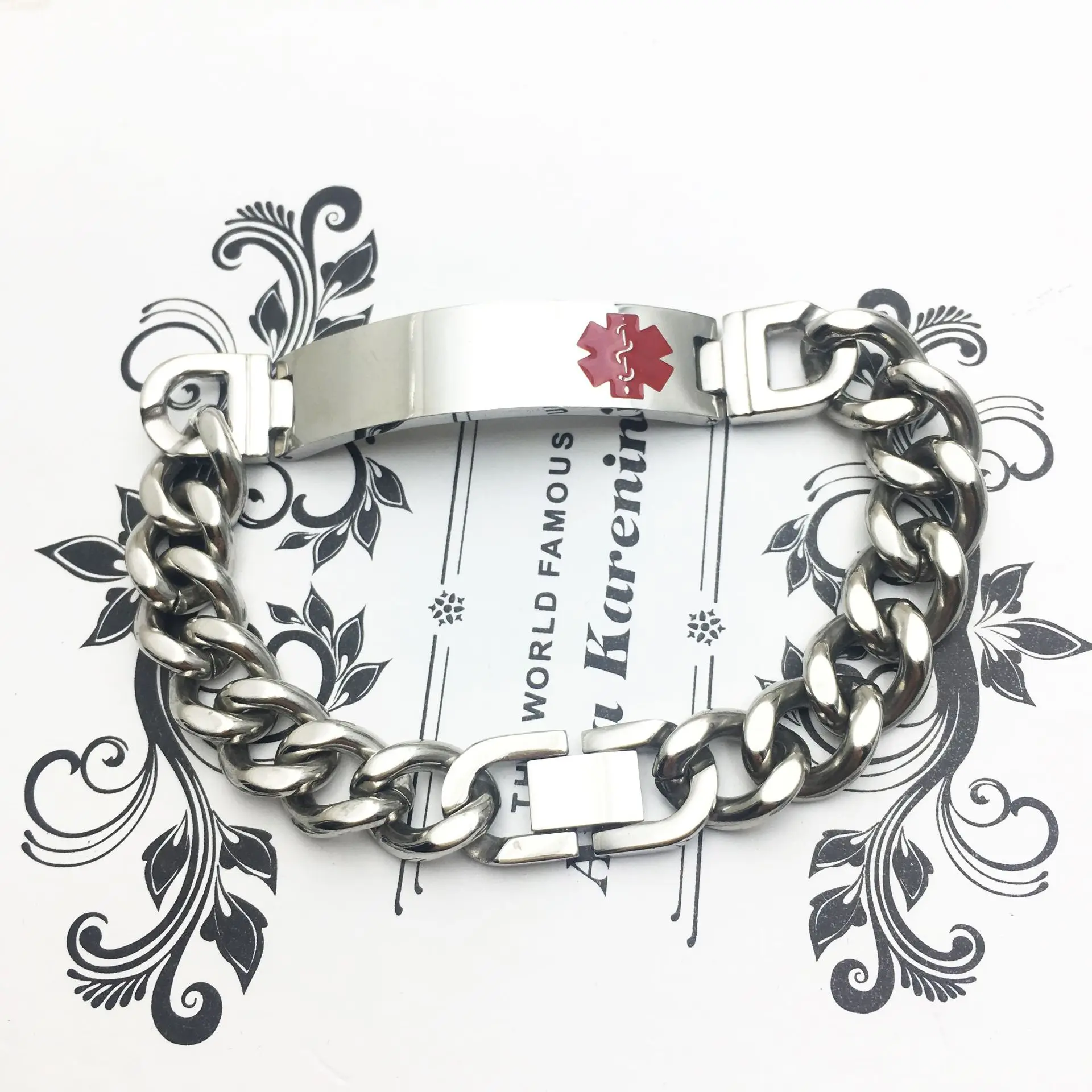 Корейская версия медицинских знаков из нержавеющей стали изогнутый Круглый