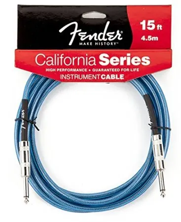 Fender California Серия инструментальный кабель, доступен в 3/4. 5/6 метров - Цвет: blue 4h m