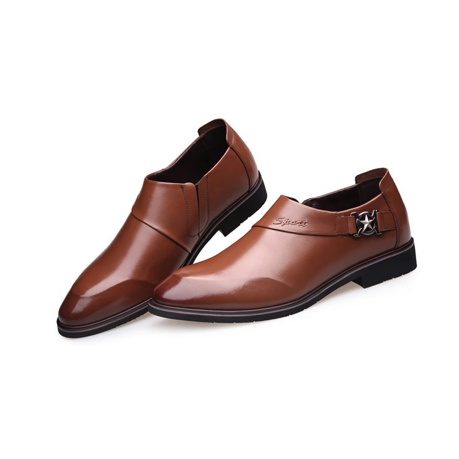 Annekoko Brand Fashion Designer Luxury Leather Formal Men Shoes Black Wedding Business Loafers Man Flats Office Plus Size | Обувь