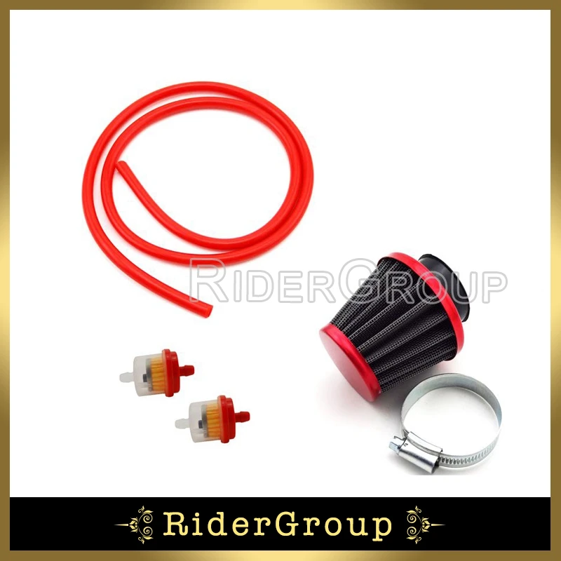 Красный Топливный шланг 5 мм 1 метр 38 воздушный фильтр очиститель топливный для
