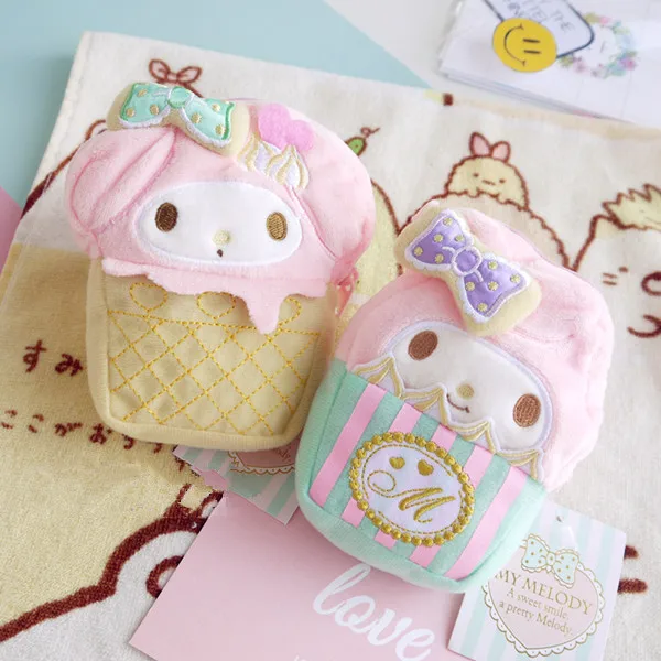 Милый плюшевый Чехол-кошелек для мелочи My Melody с изображением мороженого набитый