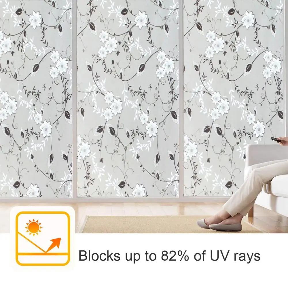 Funlife матовая декоративная Защитная пленка для окна витражная плёнка на стекла