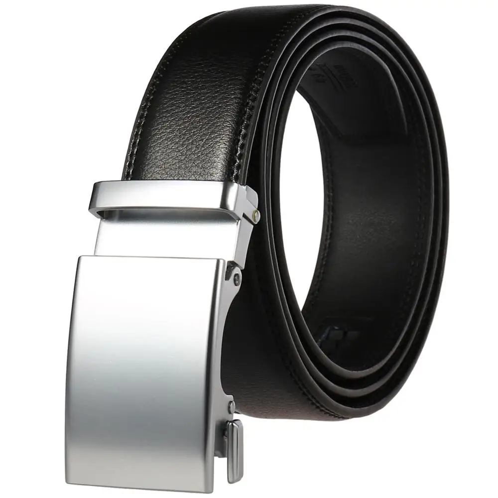 Высококачественный деловой мужской ремень с автоматической пряжкой модный из