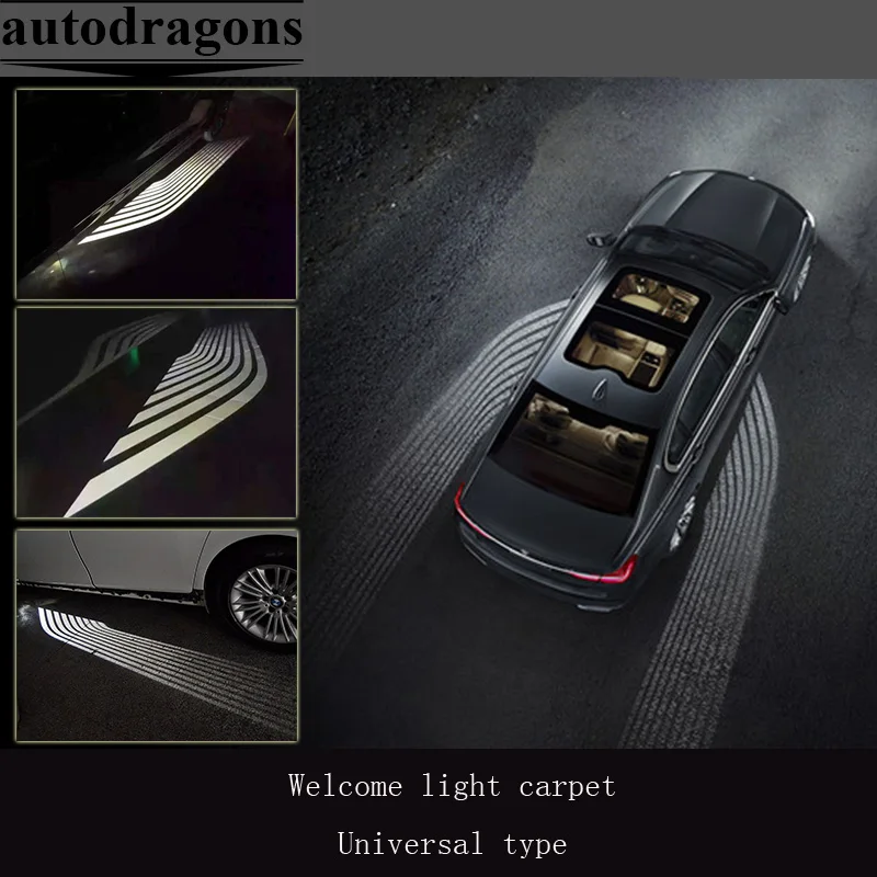 Универсальная светодиодная подсветка для автомобиля 2 шт. b mw 7 серии|carpet welcome|carpeting